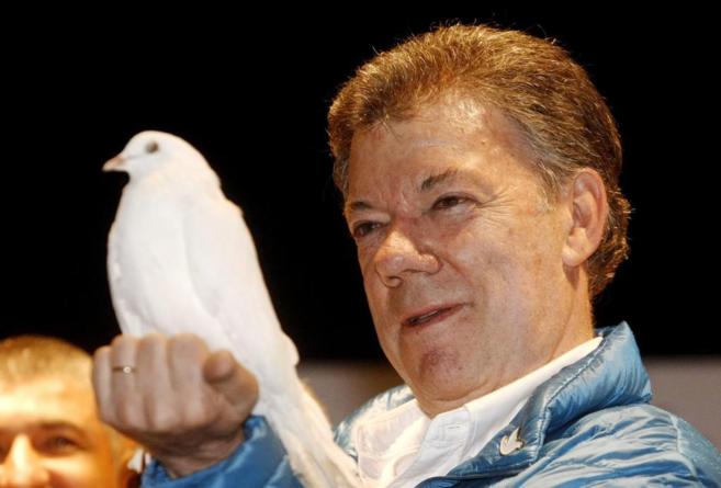 El presidente y candidato a la reeleccin de Colombia, Juan Manuel...