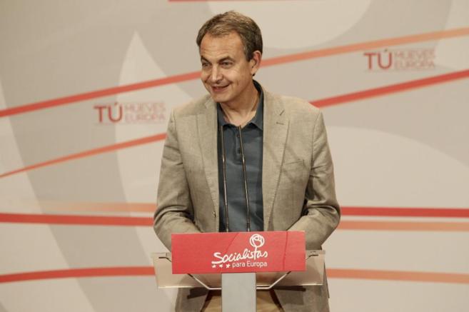 Jos Luis Rodrguez Zapatero, en un mitin en la campaa de las...