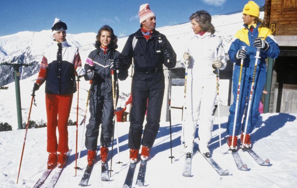 01/01/1980. Esquiando en Baqueira.