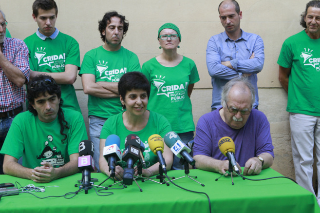 Algunos de los integrantes sdel equipo de apoyo a Jaume Sastre durante...