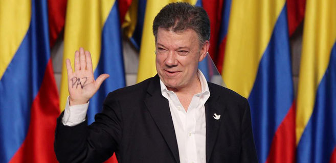 Juan Manuel Santos tras su victoria este domingo