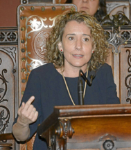 La ex alcaldesa Aina Calvo.