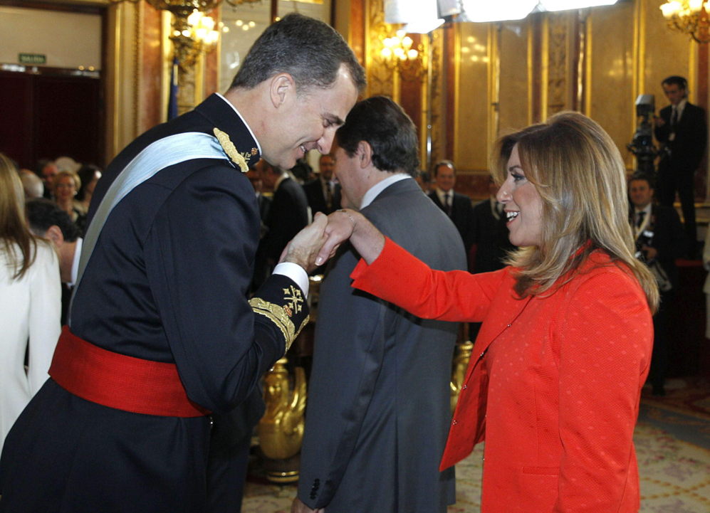 Recibimiento de la presidenta de la Junta de Andaluca, Susana Daz.