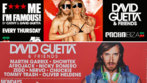 Cartes de las sesiones de David Guetta. Arriba, con su mujer, y abajo,...