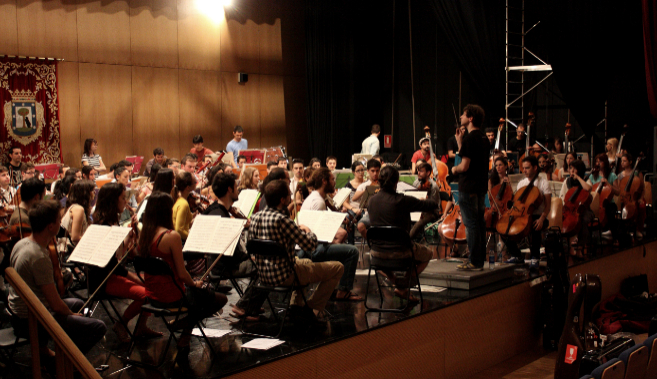 La orquesta 'Opus 23', a la batuta de Andrés Salado,...