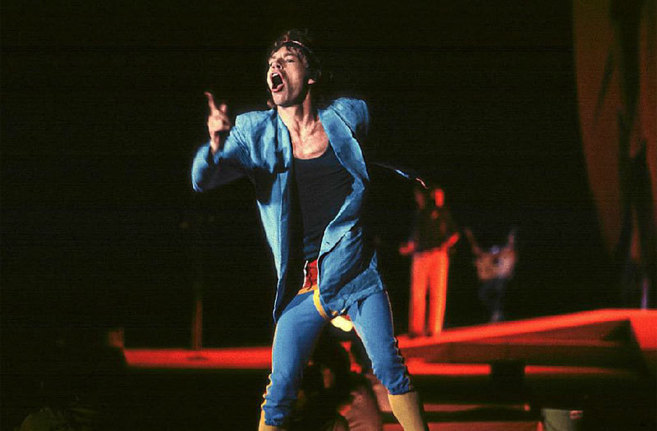 Mick Jagger, en una de las primeras visitas de los Rolling a Madrid.