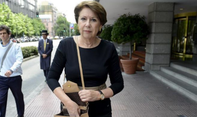 Magdalena lvarez sale del hotel Miguel ngel en Madrid, tras...