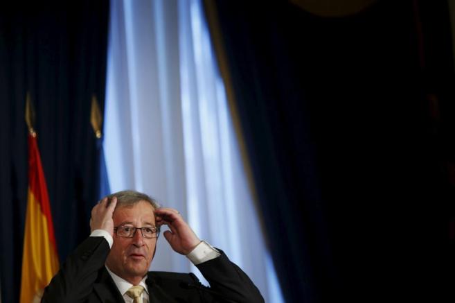 Juncker, candidato a la Presidencia de la Comisin Europea, en un...