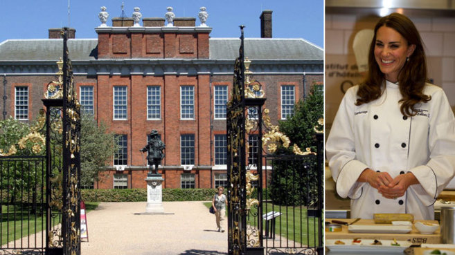 El palacio de Kensington, donde la duquesa de Cambridge tiene dos...