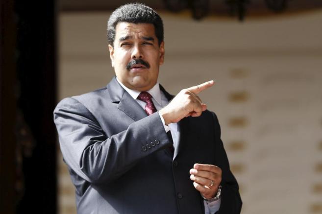 El presidente venezolano, Nicols Maduro, gesticula en el Palacio de...