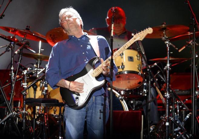 Eric Clapton, durante su concierto de este jueves en Viena.
