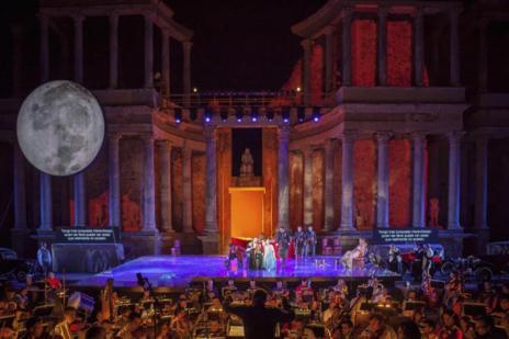 La representacin de 'Salom', en el Teatro Romano de Mrida.