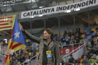 La presidenta de la ANC, Carme Forcadell, en Tarragona.