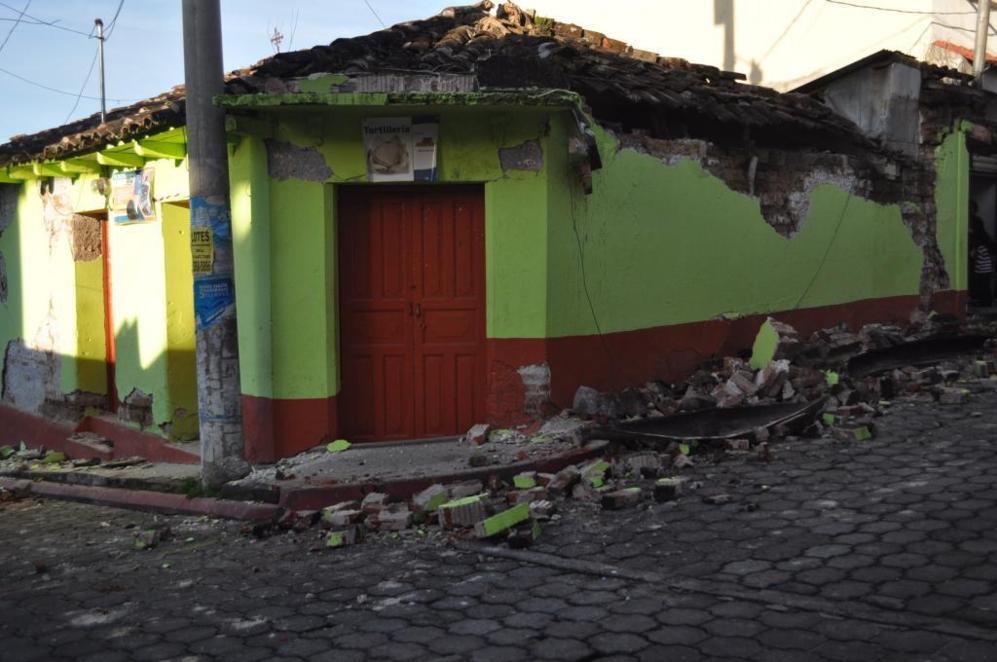 Una casa de San Marcos, a 240 km de distancia de Ciudad de Guatemala,...