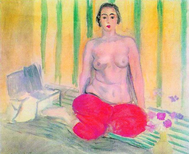'Odalisca con pantalón rojo' del pintor Henri Matisse.