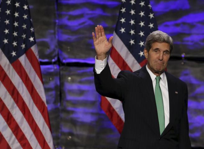 John Kerry, durante una conferencia en Washington.
