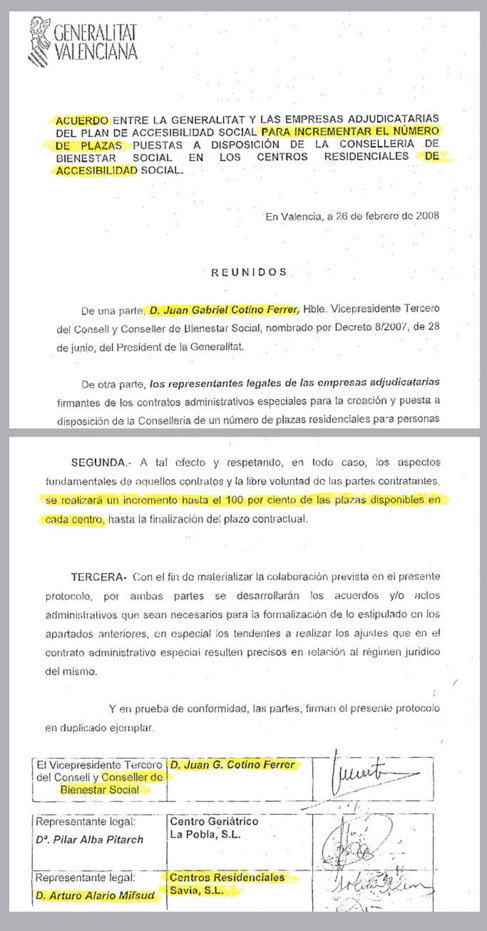 Documentos que prueban que Juan Cotino firm y benefici a su...