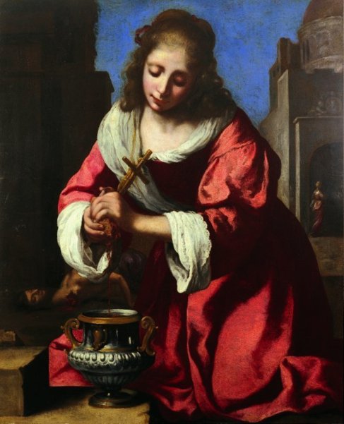 'Saint Praxedis', de Johannes Vermeer. 1655