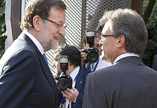Rajoy con Mas, en un encuentro en 2013.