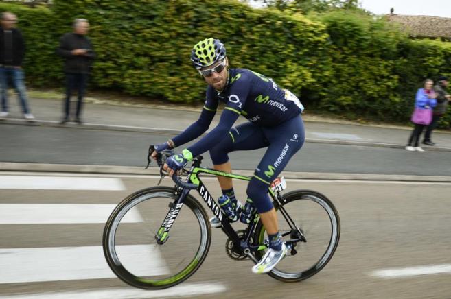 Valverde en una imagen de esta edición del Tour de Francia.