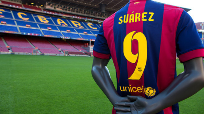 Luis Surez lucir el dorsal '9' en el Barcelona