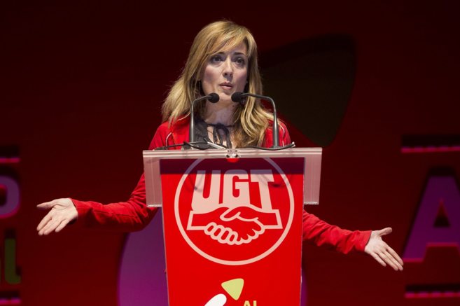 La secretaria general de UGT de Andaluca, Carmen Castilla, en un...
