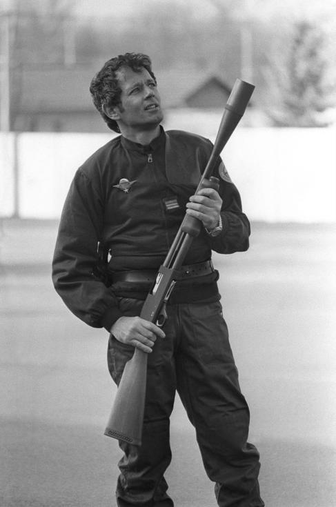 El capitn Barril, en un entrenamiento en noviembre de 1982.