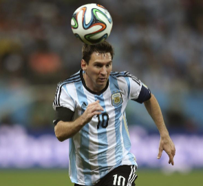 Leo Messi, durante el encuentro de semifinales ante Holanda.