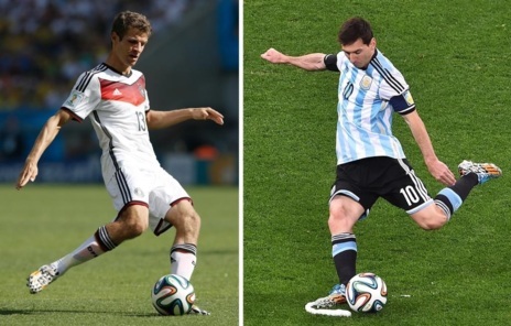 Müller y Messi.