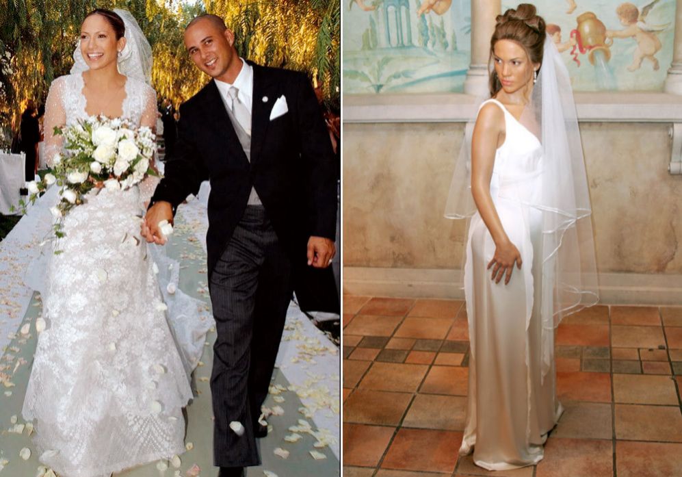 Las famosas peor vestidas el día de su boda - Esther Cañadas. Ser modelo  pro... | loc | EL MUNDO
