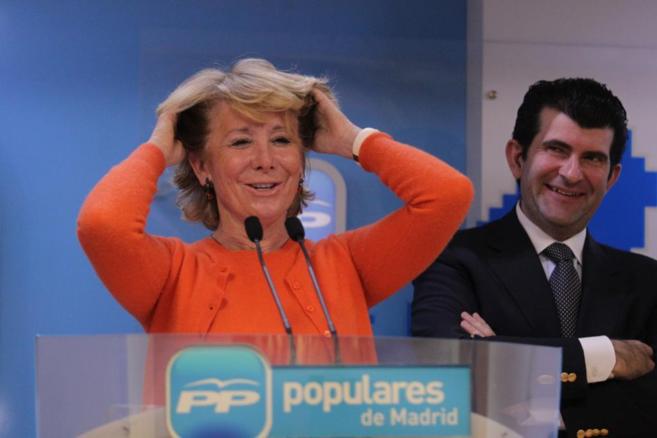 Esperanza Aguirre y Bartolom Gonzlez, al que ha encargado...