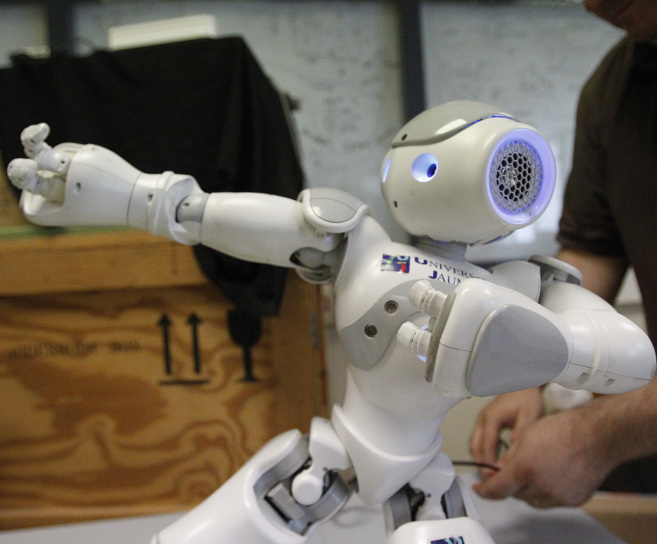 Robot humanoide interactivo.