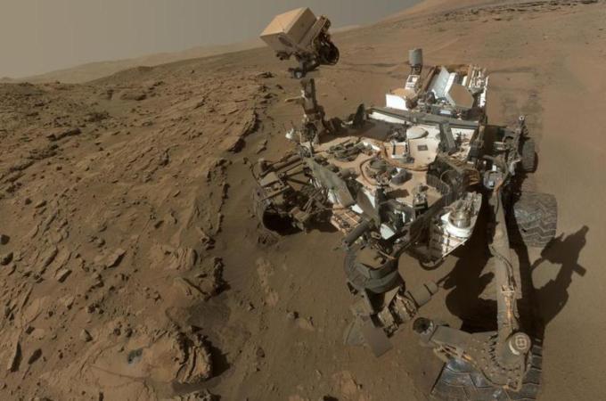 El robot Curiosity de la NASA, que aterrizó en Marte en 2012.