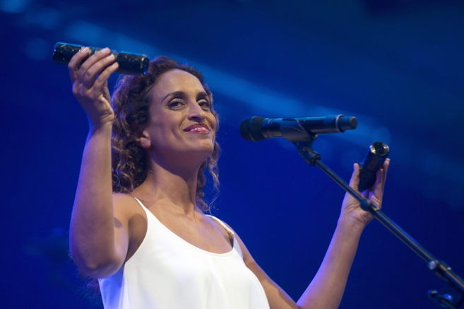 La cantante israel Noa durante el concierto.