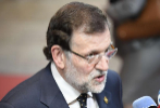 Mariano Rajoy responde a los medios este jueves en Bruselas.