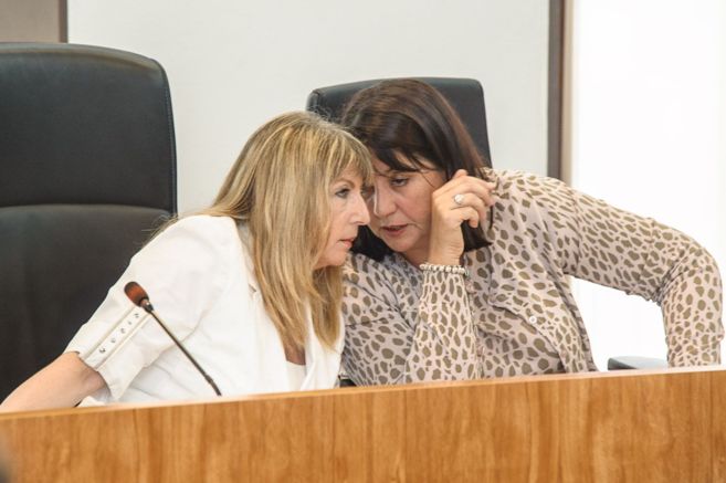 Sánchez-Jáuregui y la concejala Lina Sansano, cuando la primera aún...