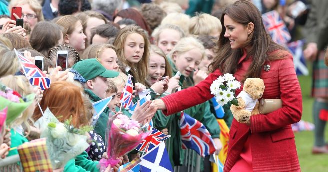 Kate Middleton, entre multitudes, el pasado mes de mayo.