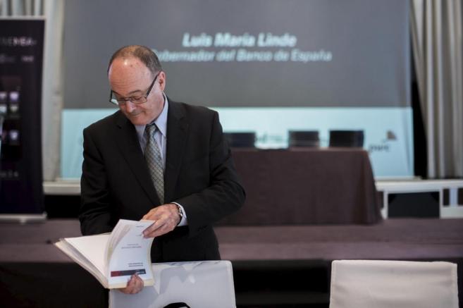El gobernador del Banco de Espaa, Luis Mara Linde.