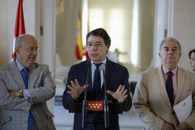El presidente de la Comunidad de Madrid, Ignacio Gonzlez, durante un...