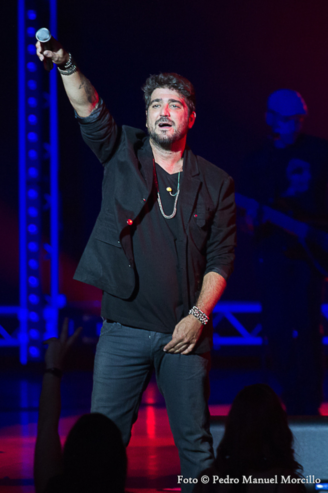 El cantante Antonio Orozco durante uno de sus conciertos. P.M.M