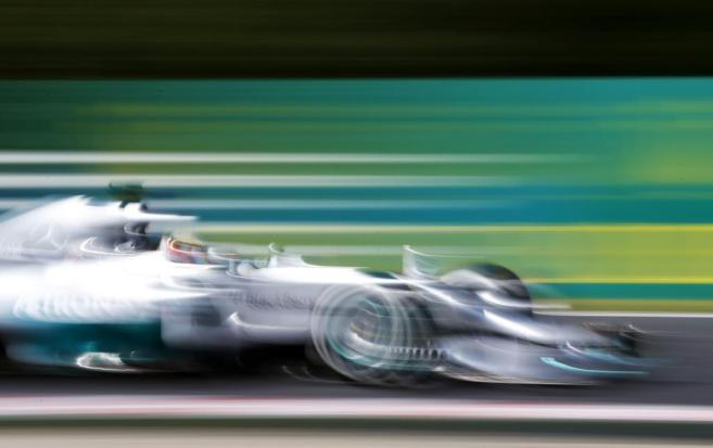 Lewis Hamilton, durante la primera jornada de libres.