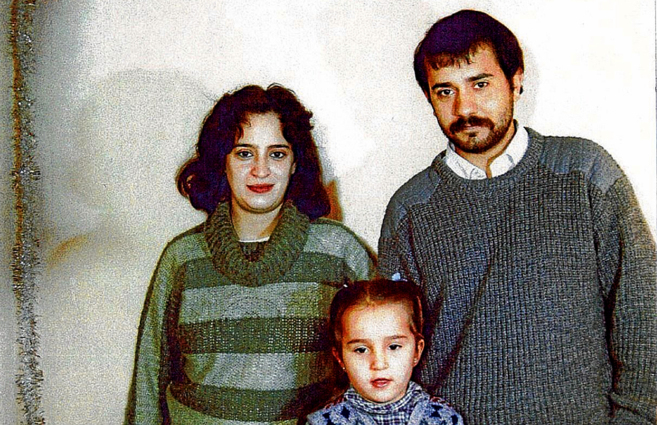 Laura Martn, Juan Carlos Garca Goena y su hija Maider en la imagen...