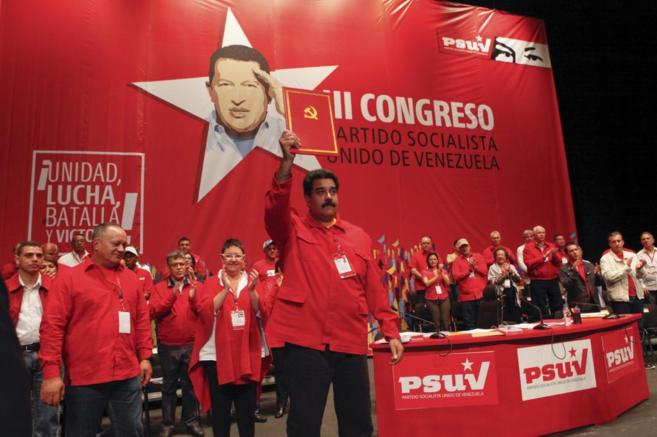 Nicols Maduro, durante el Congreso del Partido Socialista Unido de...