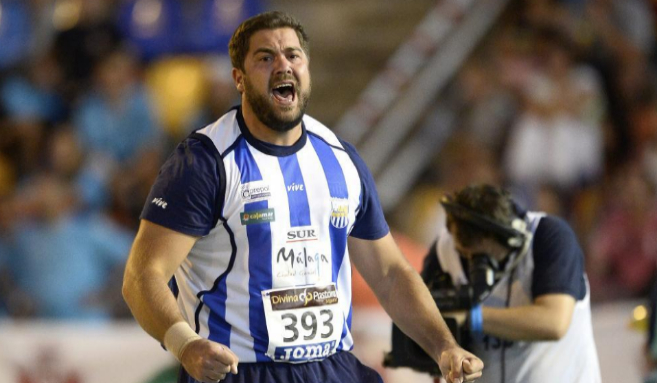 Borja Vivas en el campeonato de Espaa de Atletismo 2014 .