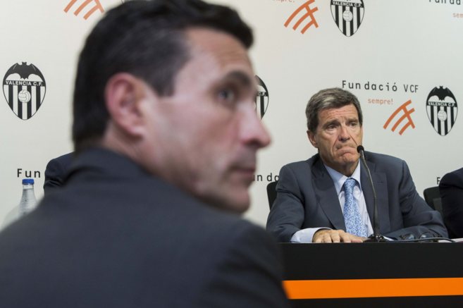 Aurelio Martinez, presidente de la Fundacin (d) y Amadeo Salvo,...