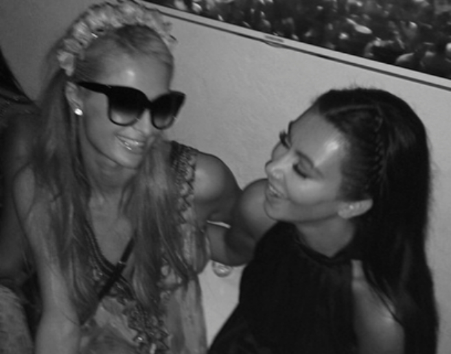 Paris Hilton y Kim Kardashian, en el cumpleaos de Riccardo Tisci.