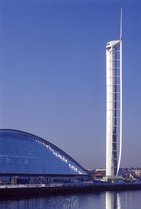 Torre giratoria del Centro de la Ciencia de Glasgow