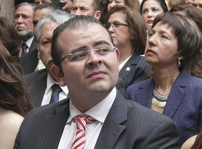 Rodrigo Vallejo, hijo del gobernador de Michoacn en un evento en...