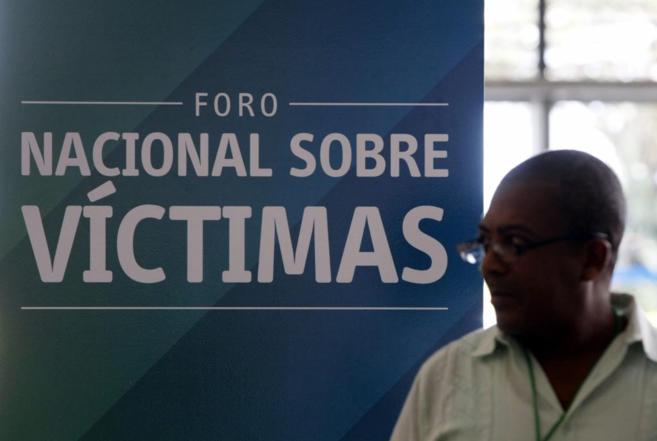 Las vctimas colombianas se enfrentan por su aportacin al proceso...