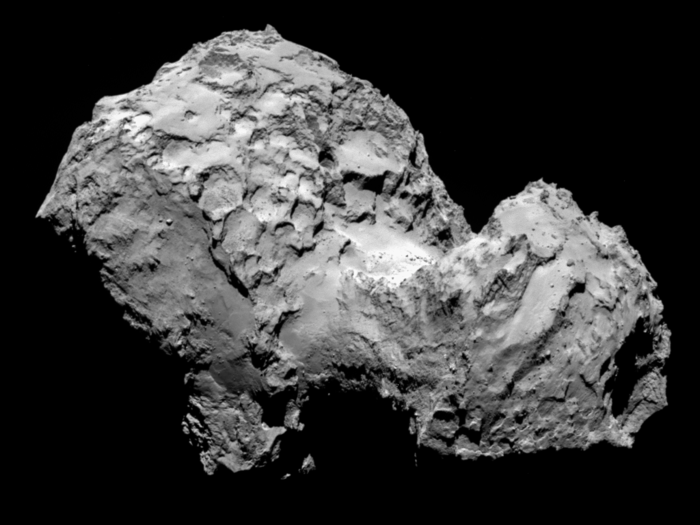 Agosto de 2014. El núcleo del cometa 67P/Churyumov-Gerasimenko.